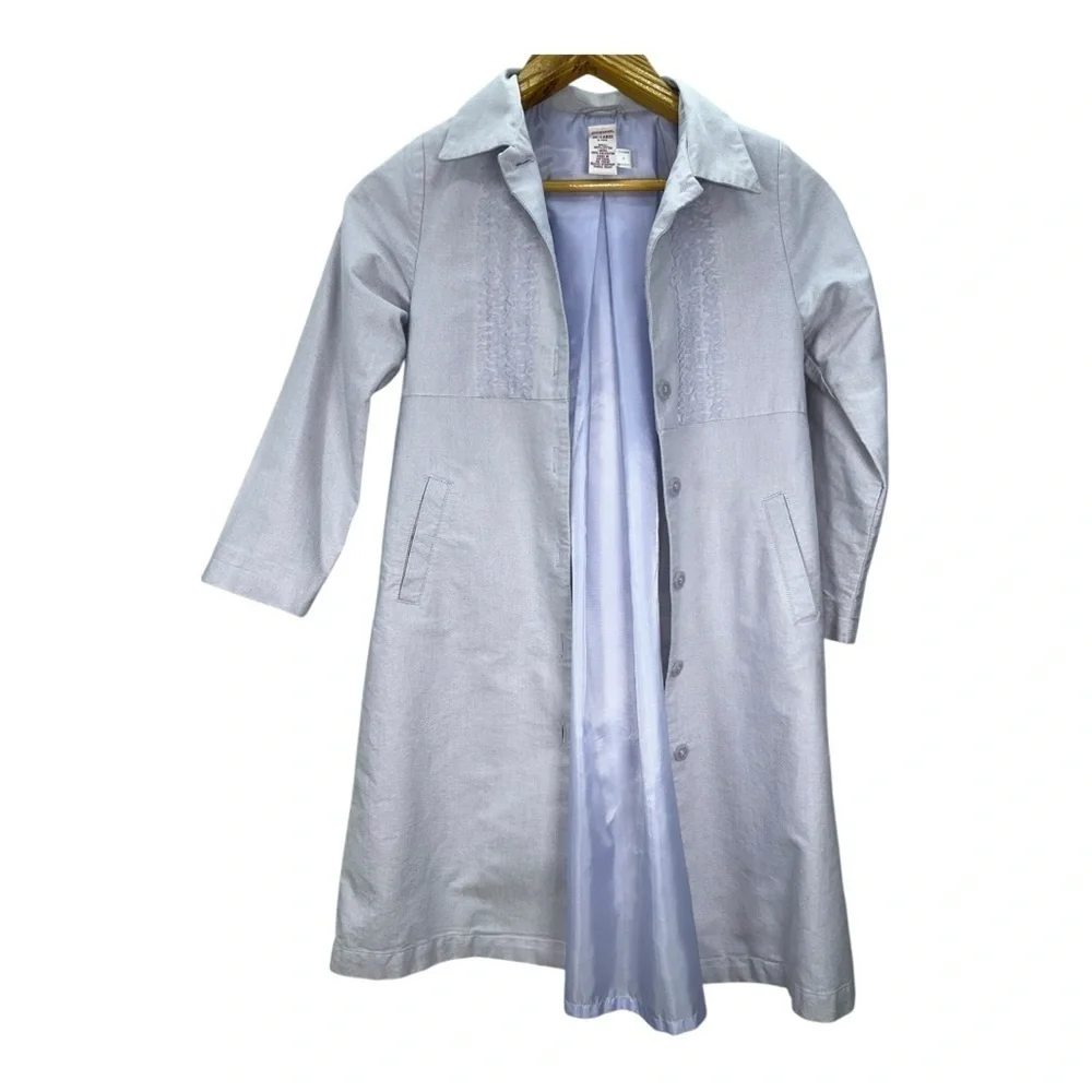 Vintage GYMBOREE Tea Party Girls Spring Coat Size 3XL (8 yrs) Lavender 2002